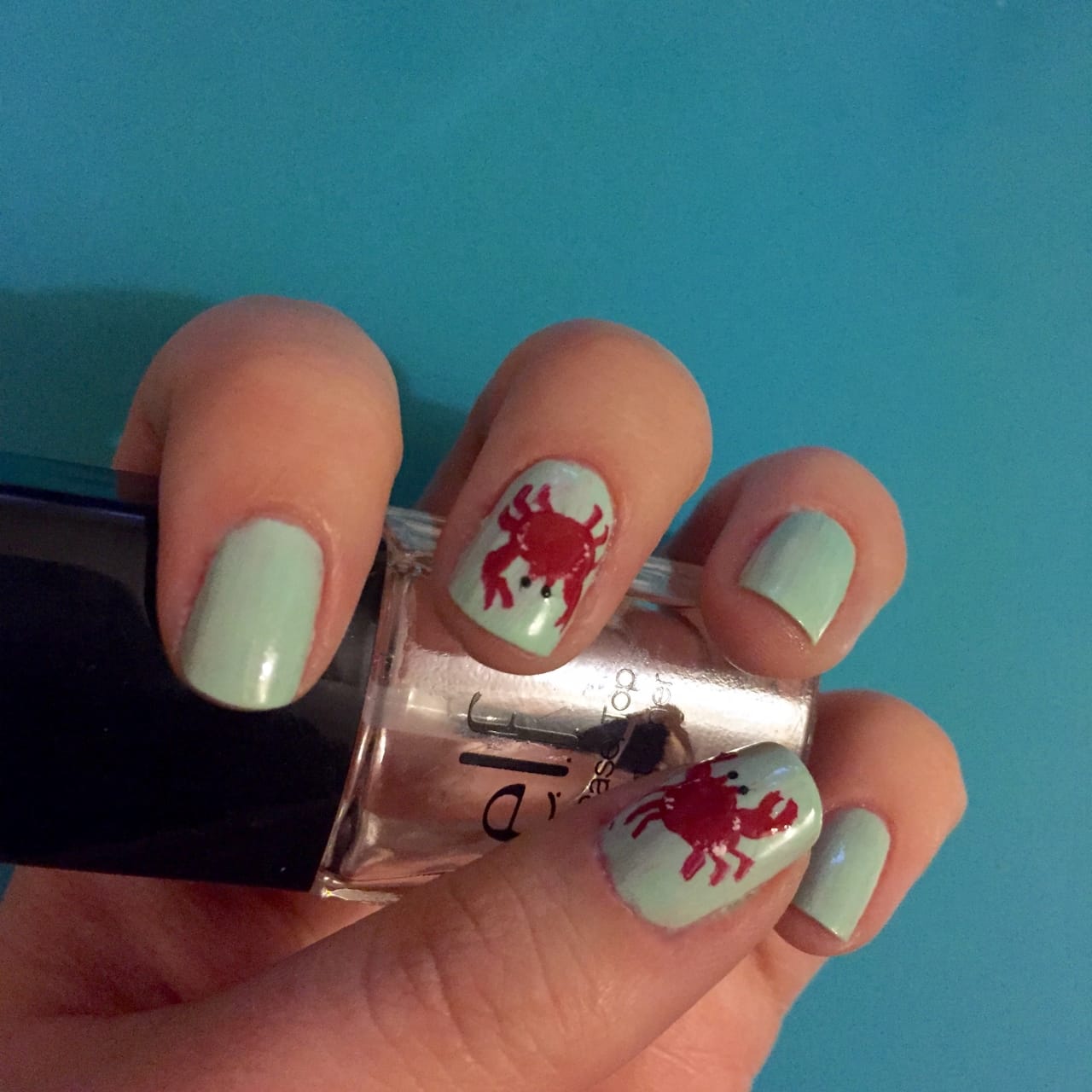 Crab Nail Art • Katie Crafts