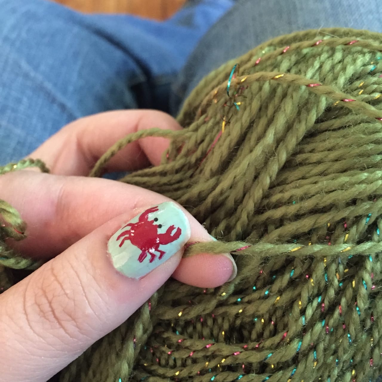 Crab Nail Art • Katie Crafts