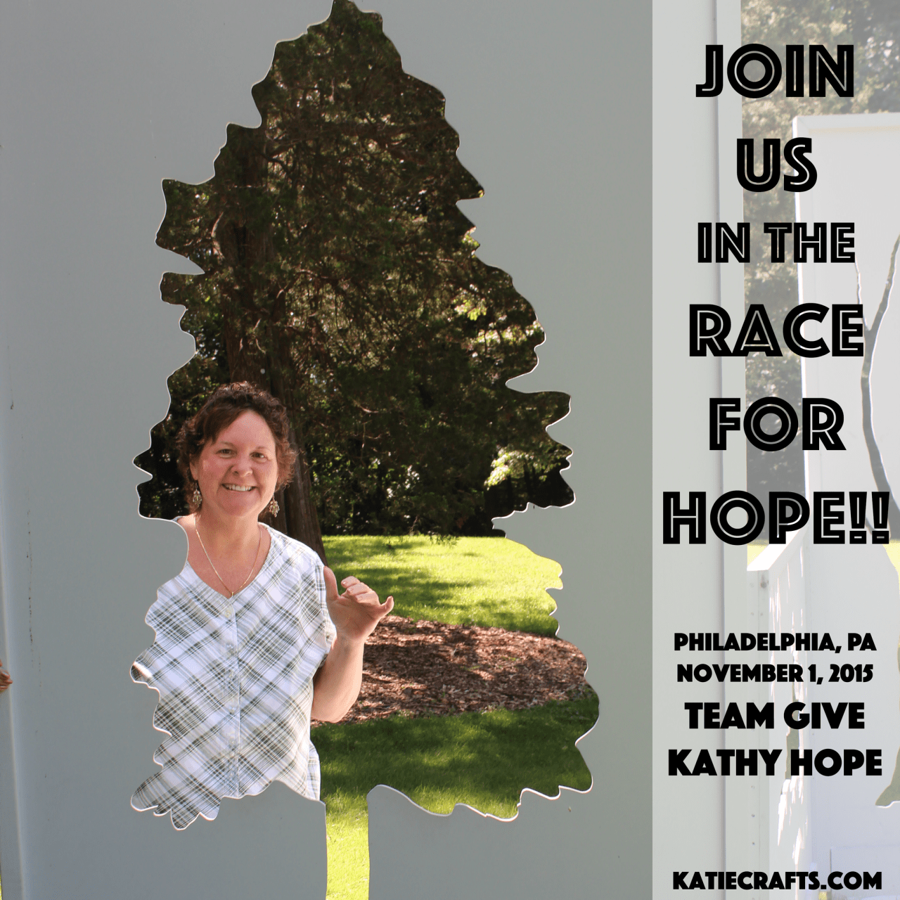 Join Us in the Race For Hope!! on Katie Crafts; https://www.katiecrafts.com