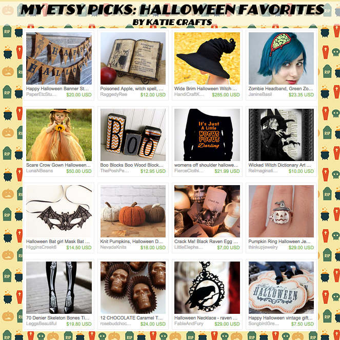 My Etsy Picks: Halloween Favorites on Katie Crafts; https://www.katiecrafts.com