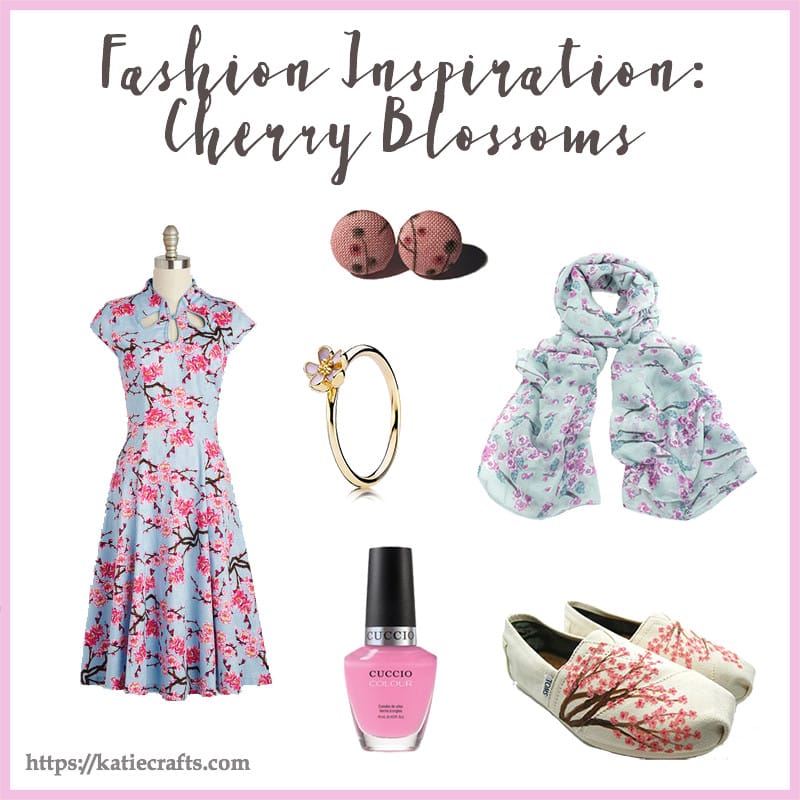 Fashion Inspiration: Cherry Blossoms on Katie Crafts; https://www.katiecrafts.com
