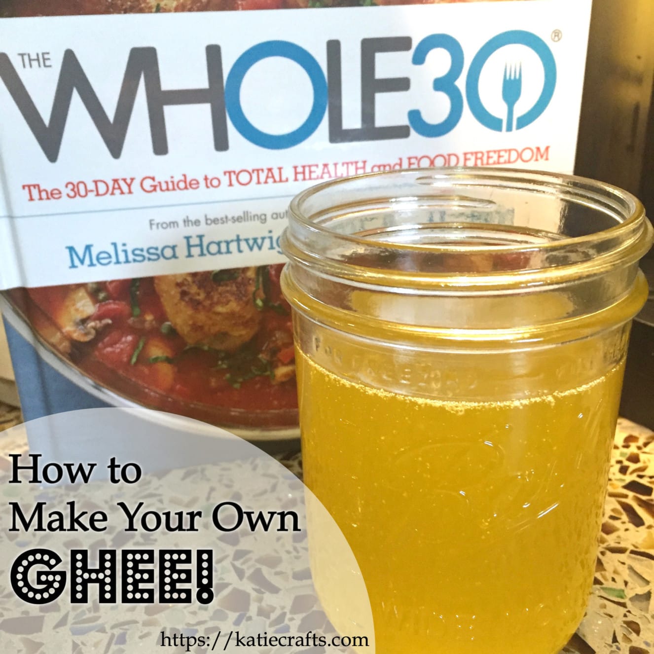 How To Make Your Own Ghee Recipe on Katie Crafts; https://www.katiecrafts.com