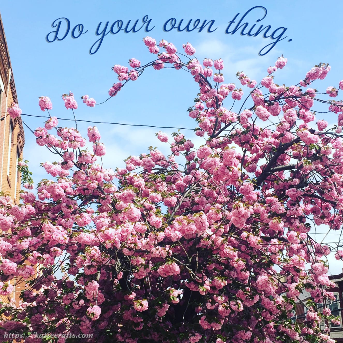 Motivation Monday: Do Your Own Thing on Katie Crafts; https://www.katiecrafts.com